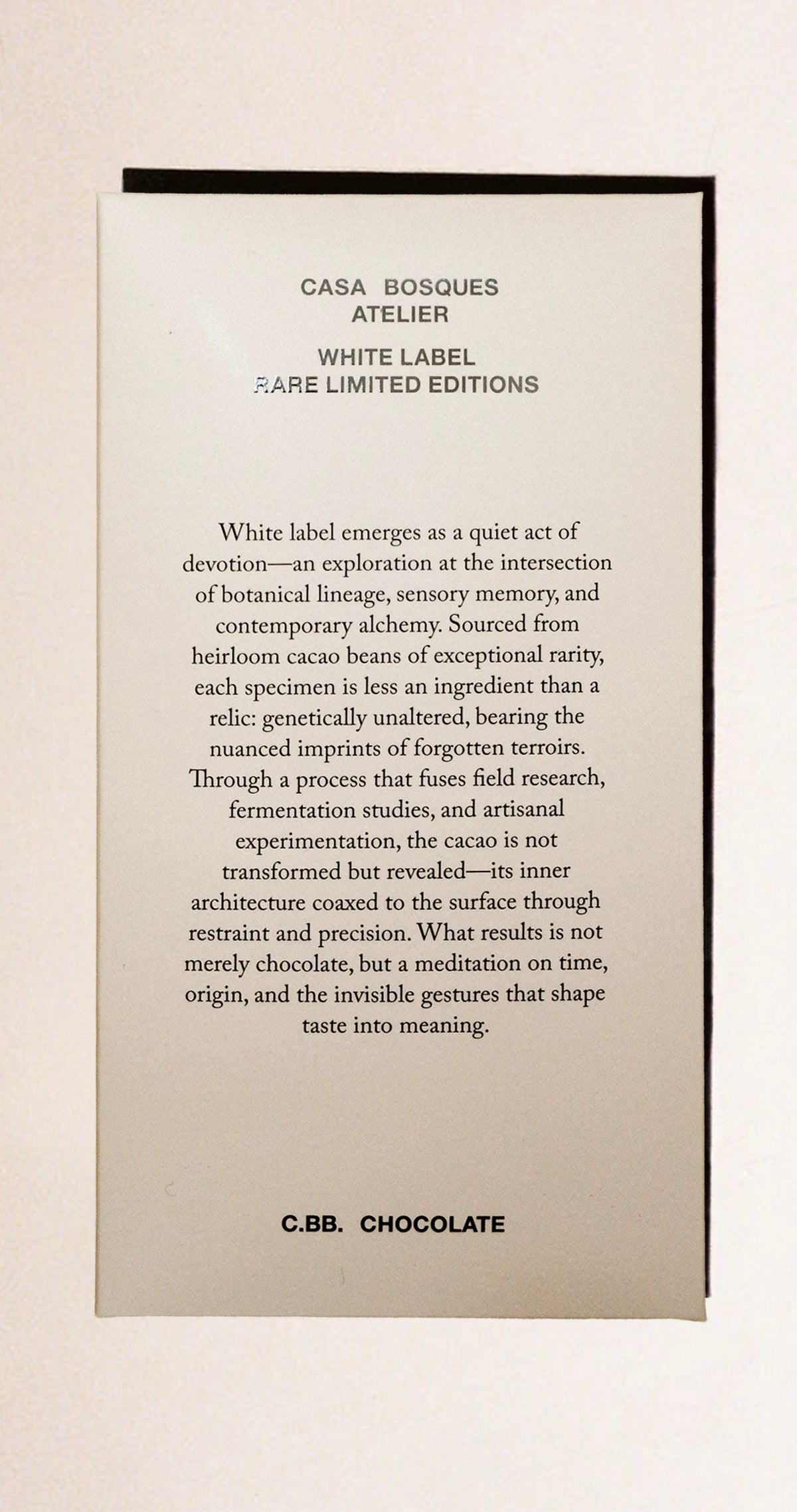 WHITE LABEL- 74% PICHUCALCO (RARE LIMITED EDITION) – Casa Bosques