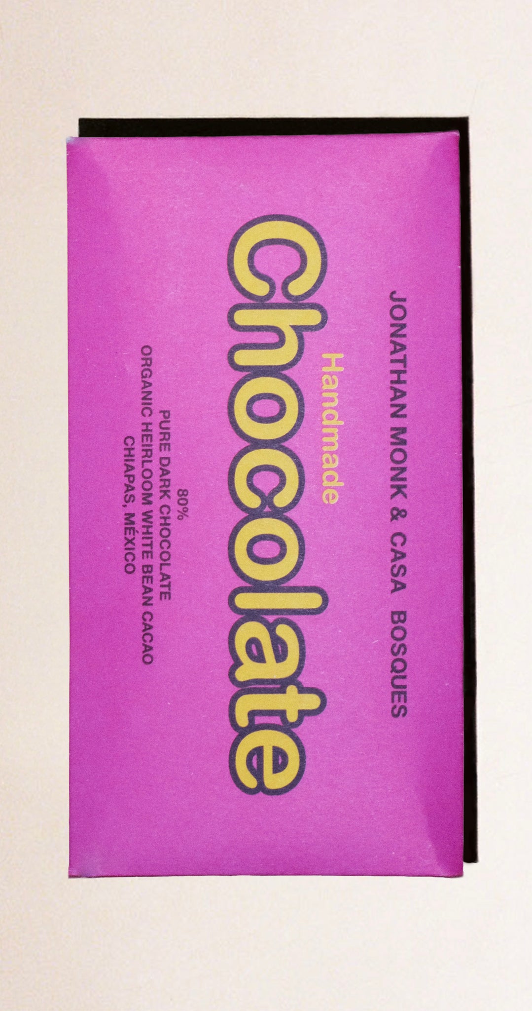 JONATHAN MONK- 80% HEIRLOOM DARK CHOCOLATE