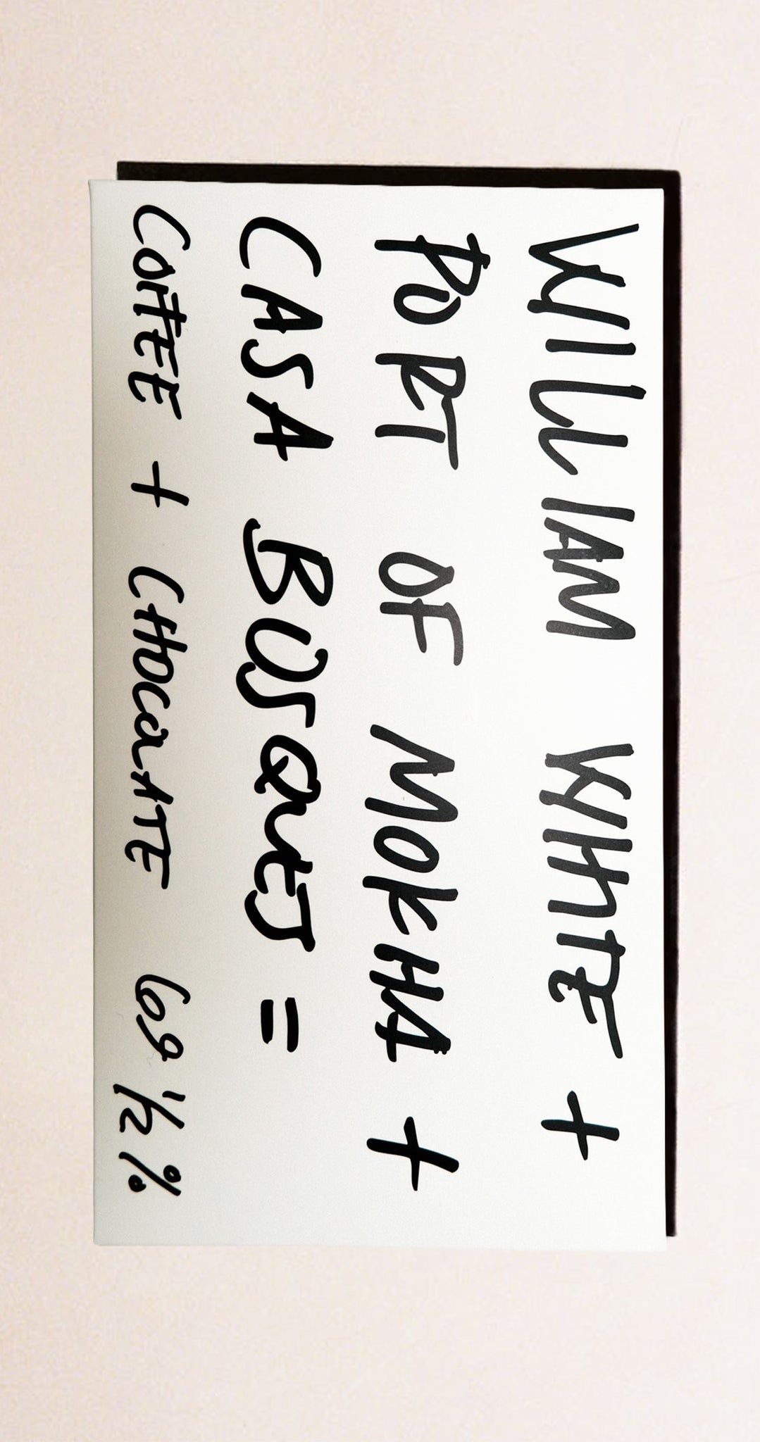 CASA BOSQUES + WILLIAM WHITE + PoM COFFEE & CHOCOLATE