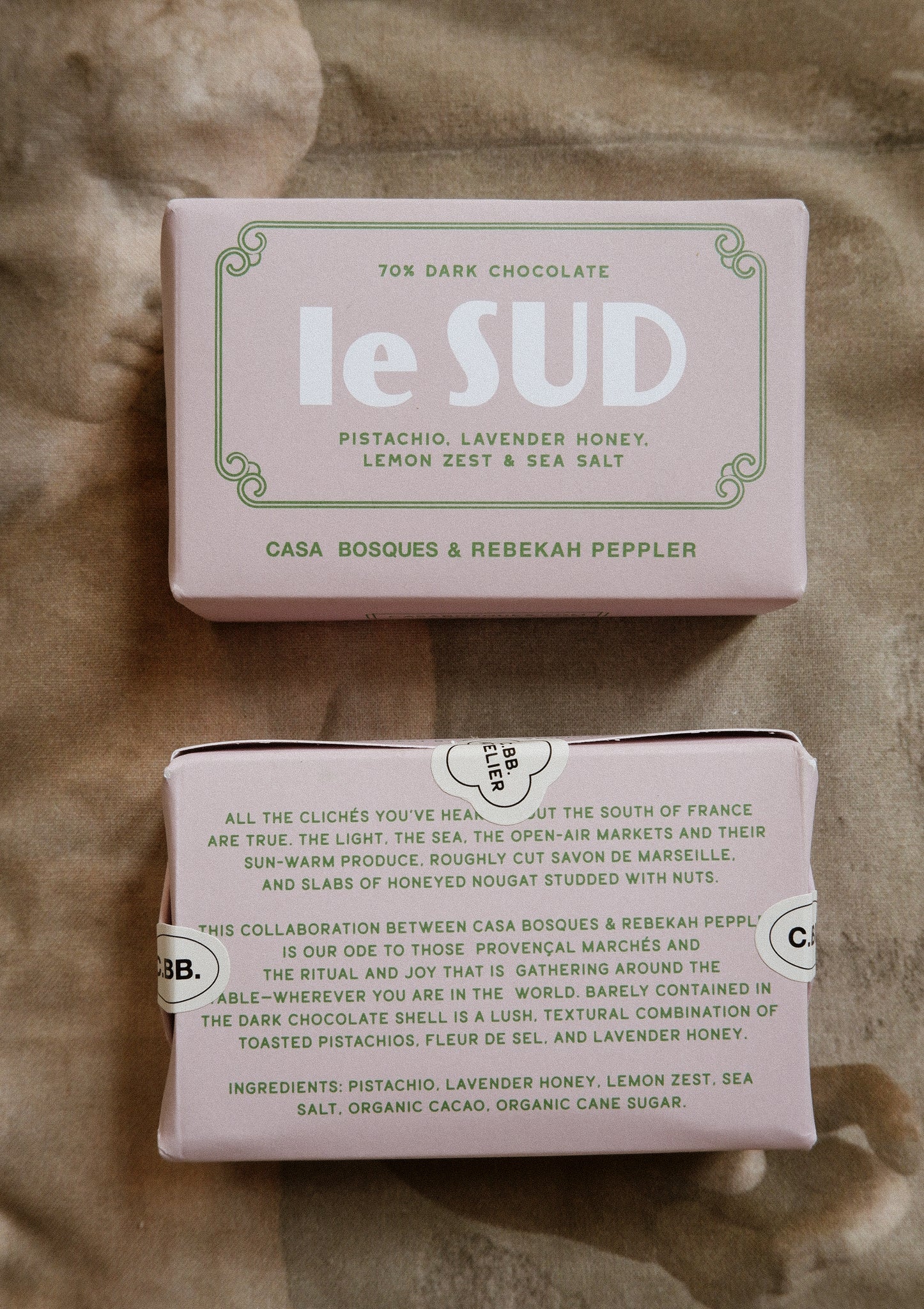 SAVON DE MARSEILLE - "Le SUD," PISTACHIO, LAVENDER HONEY, AND LEMON ZEST