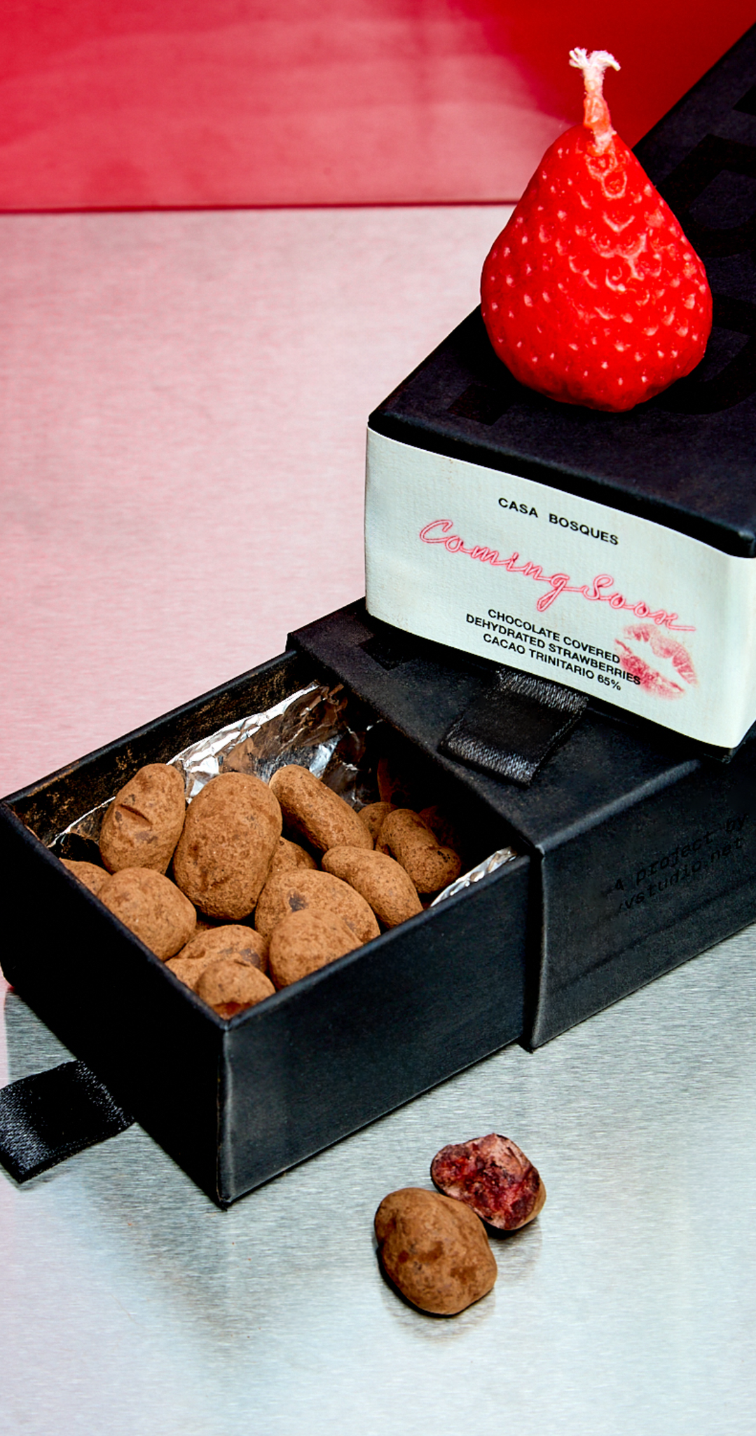 CHOCOLATE COVERED DEHYDRATED STRAWBERRIES - COMING SOON NYC