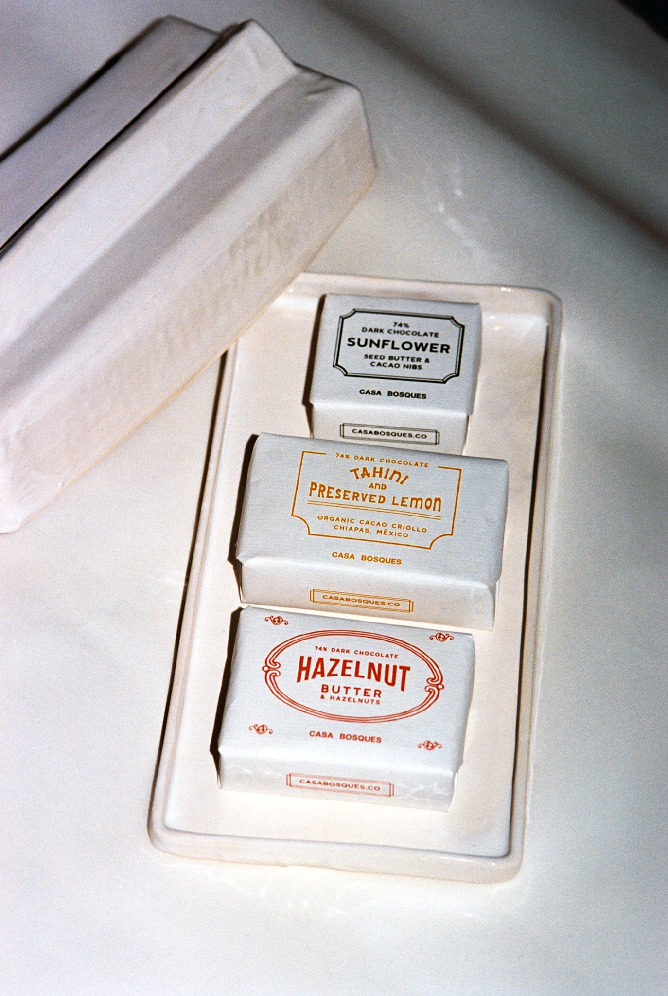 CHOCOLATE SOAP COLLECTION WITH CERAMIC DISH